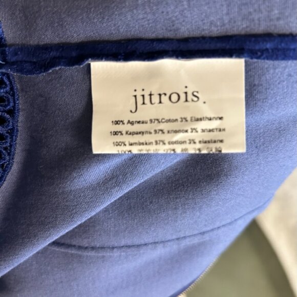 Jitrois cobalt blue lambskin dress size EU 36. - Picture 4 of 8